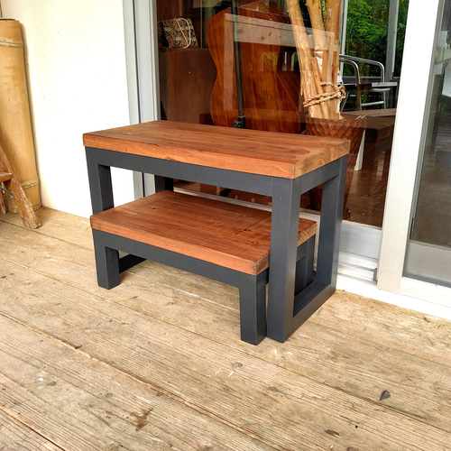 踏み台 ステップ 段差解消 踏み板 デッキ ディスプレイ台 花台 2段