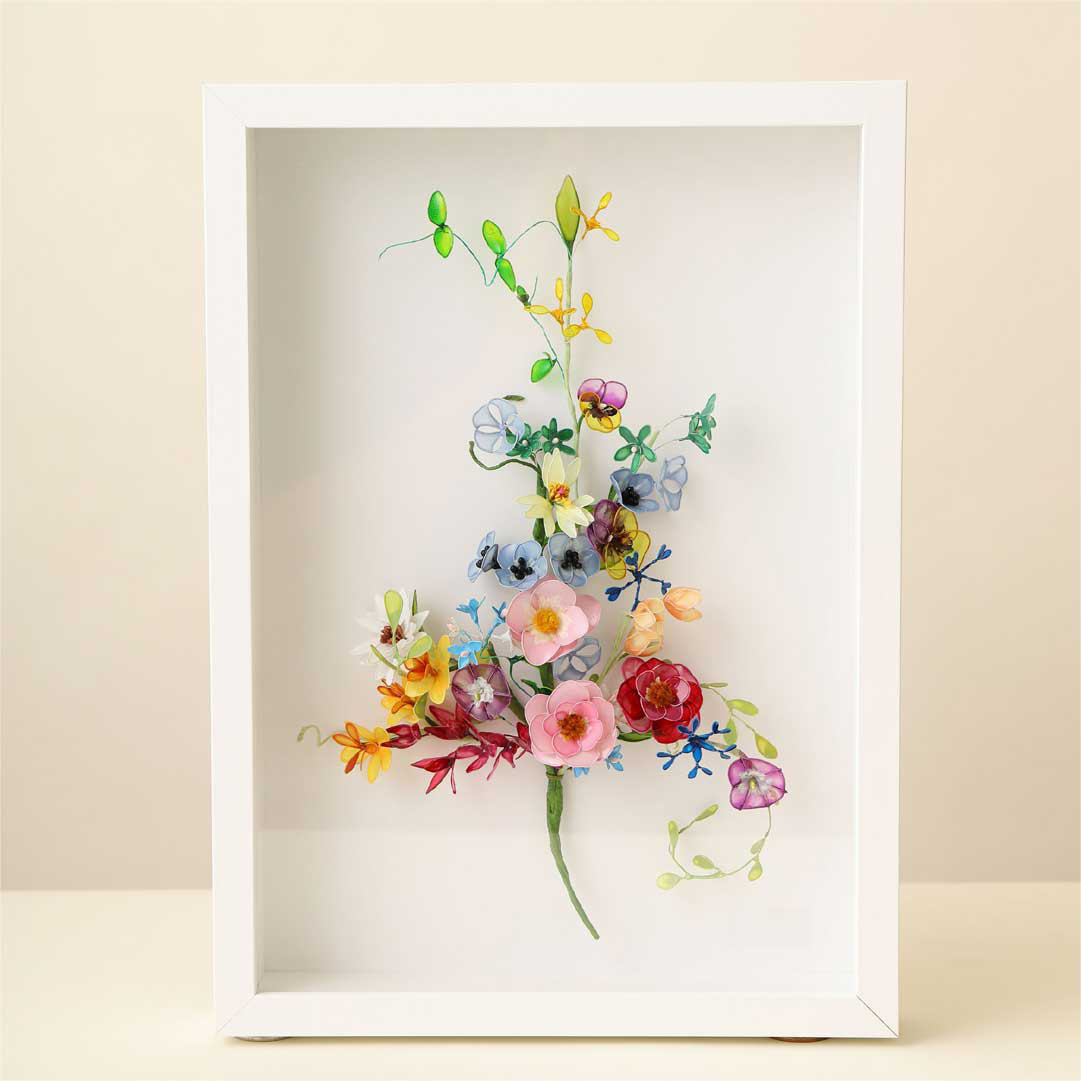 お花フレーム　時間で変化する表情が楽しい。部屋のアクセントに。ブーケ