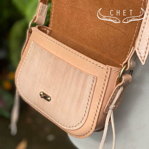 SALE!】レザーポシェット・レディースショルダーバッグ・ヌメ革