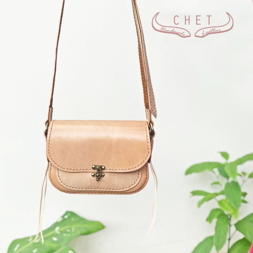 SALE!】レザーポシェット・レディースショルダーバッグ・ヌメ革