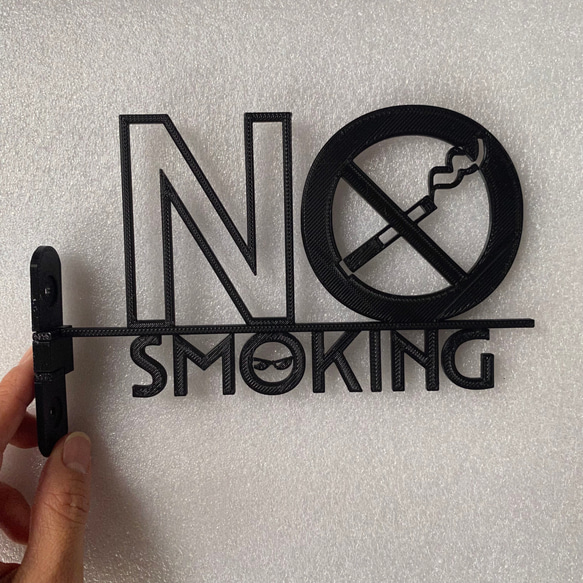 『NO SMOKING（禁煙）』_サイン/看板/ルームプレート/案内板_011 8枚目の画像