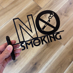 『NO SMOKING（禁煙）』_サイン/看板/ルームプレート/案内板_011 7枚目の画像