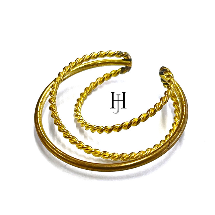 【50個】ツイスト三連イヤーカフ【jec31】