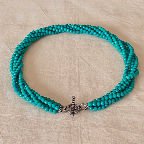トルコ石の5連ネックレス （TURQUOISE−34） ネックレス