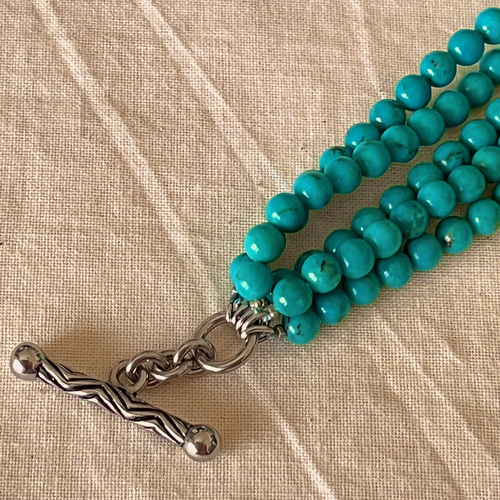 トルコ石の5連ネックレス （TURQUOISE−34） ネックレス