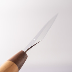 【再販/在庫あり】土佐の鍛冶がつくる万能包丁 [kishimame] 小ぶりなサイズで使いやすい 銀3鋼（ステンレス） 10枚目の画像