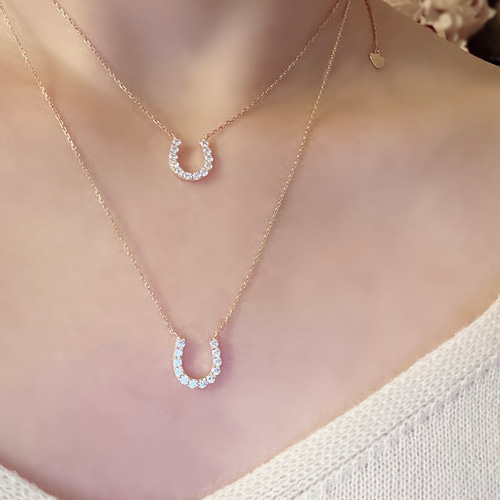 馬蹄)ホースシューネックレスsilver925 ネックレス・ペンダント 馬蹄)ホースシューネックレスsilver925 ネックレス・ペンダント