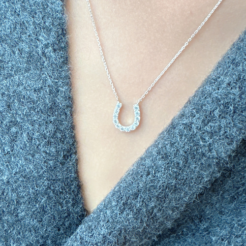 馬蹄)ホースシューネックレスsilver925 ネックレス・ペンダント
