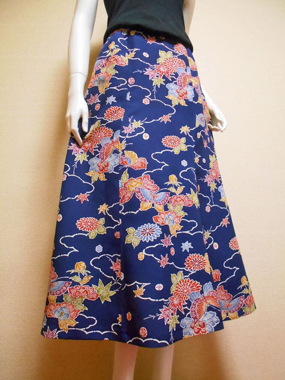 SALE ! 着物スカート Kimono Skirt WS-012/S 2枚目の画像