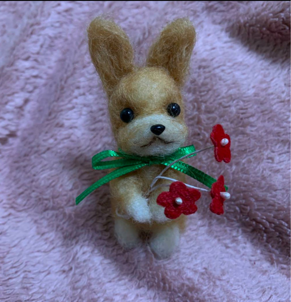 注文製作】羊毛フェルトハンドメイドうさぎちゃん 羊毛フェルト moemo 