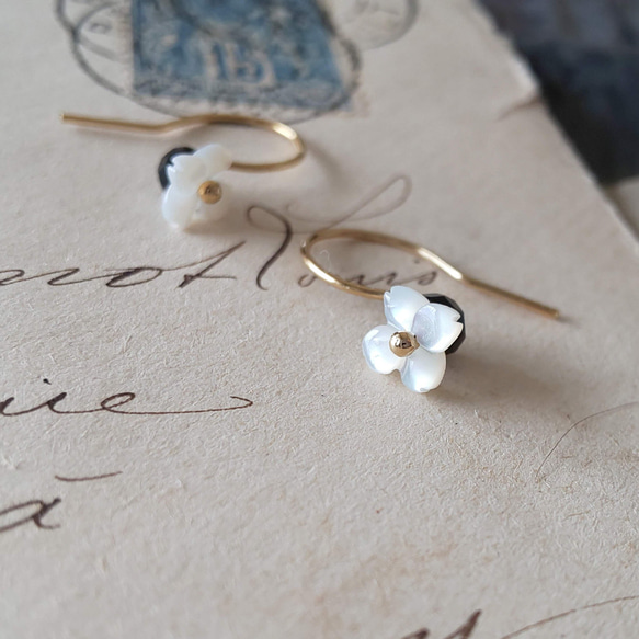 14kgf flowerシェルピアス 桜ピアス 14kgf製 / Sakura Pierce🌸 高品質