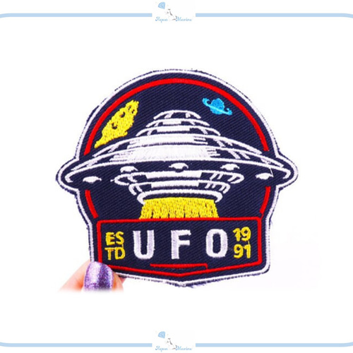 値下げ中／ ES63 アップリケ 刺繍 アイロン ワッペン estd UFO