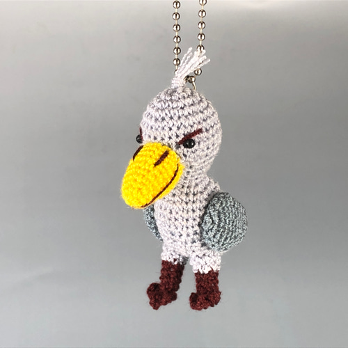 手編みチャーム ハシビロコウ（小） あみぐるみ Safari Market