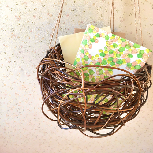 木のつる製 手編みかご 手編み 手作り 木のつる製 手編みかご 手編み