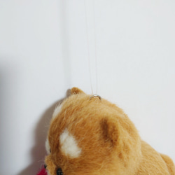 空んぽ柴犬モビール(風船)②　～Wool Farm～　羊毛フェルト 9枚目の画像