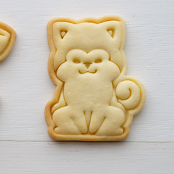秋田犬（スタンプ付き）クッキー型・クッキーカッター 2枚目の画像