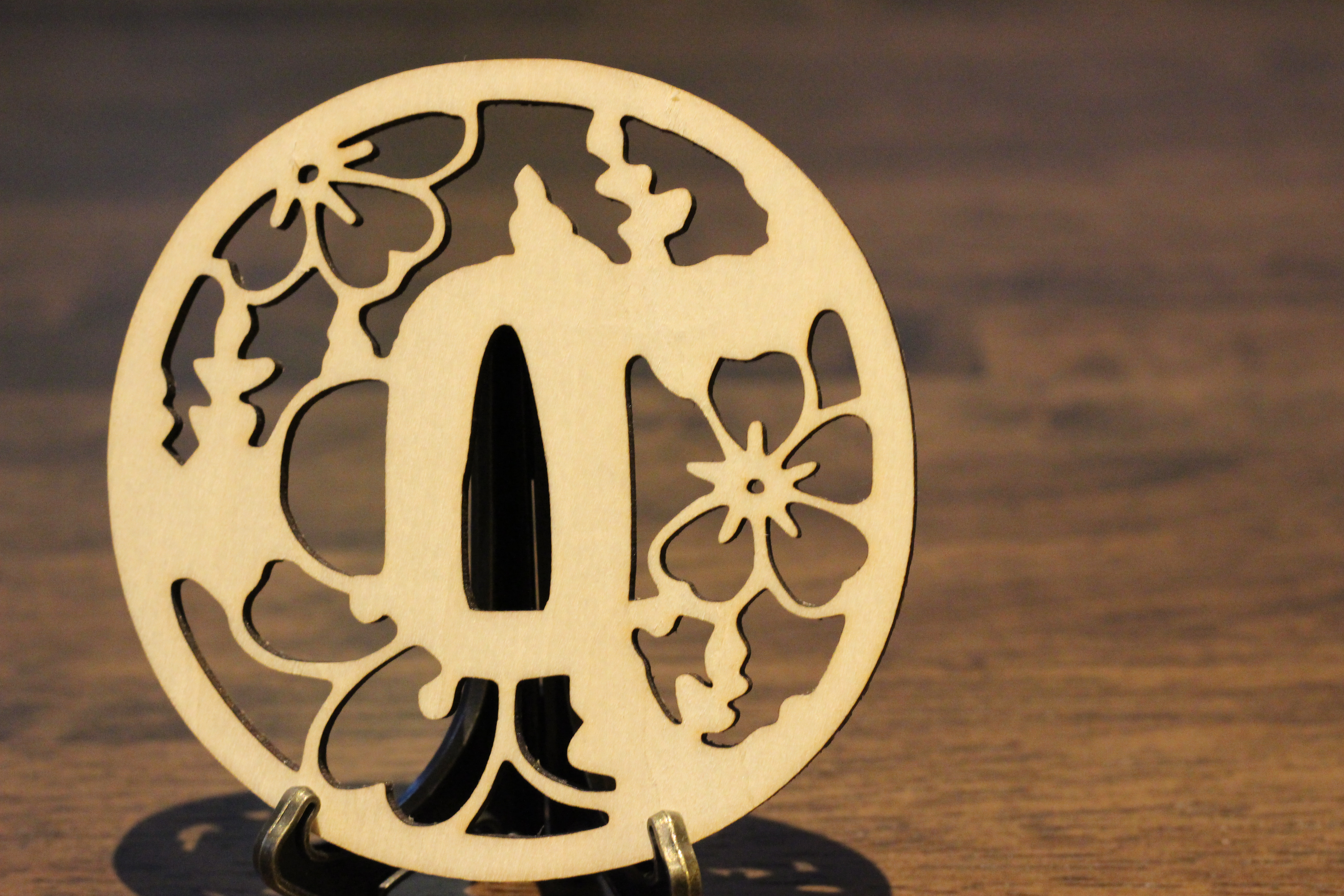 レジンコースター/鍔/日本刀/残欠/ハンドメイド レジンコースター/鍔/日本刀/残欠/ハンドメイド