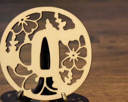 レジンコースター/鍔/日本刀/残欠/ハンドメイド レジンコースター/鍔/日本刀/残欠/ハンドメイド レジン