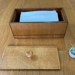 マスクケース　小物入れ　収納　木工♬ 3枚目の画像