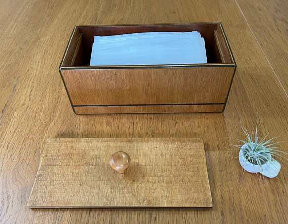 マスクケース　小物入れ　収納　木工♬ 3枚目の画像