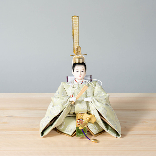 ことのひな人形（0345）（だいち）平台｜行燈付き｜コンパクトな雛人形