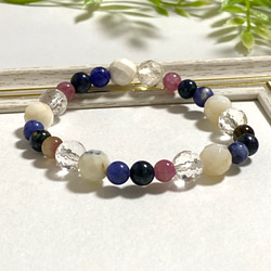 10月誕生石 天秤座 星座石 天然石 五芒星 ブレスレット オパール