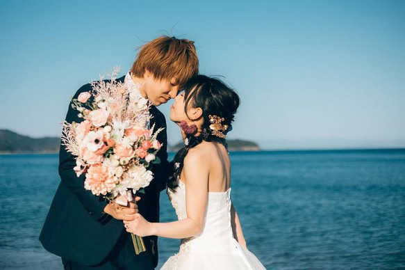 ゴールド　フラワー　髪飾り　ヘッドドレス　花　コーム　ピン　セット　成人式　前撮り　振袖　結婚式　ウェディング　和装 10枚目の画像