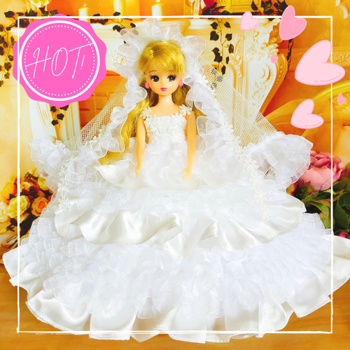 リカちゃん ドレス ウェディングドレス ドール服 人形服
