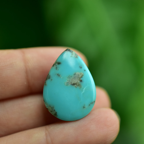 ぷっくり涙型☆アリゾナターコイズ ルース s545 天然石 Funky garuda
