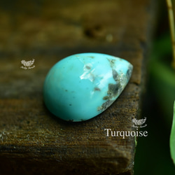 ぷっくり涙型☆アリゾナターコイズ ルース s545 天然石 Funky garuda