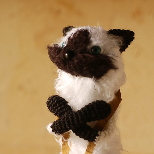 受注製作品【NEW】シャム猫さんあみぐるみ - Mignon Minette