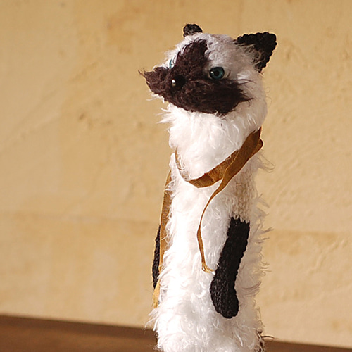 スタンディング シャム猫さん あみぐるみ knit'n pot 通販