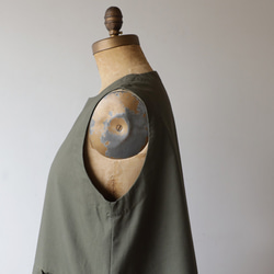 ラスト１最終ＳＡＬＥ８８cmかぶるだけチュニック　ワンピース 　ジャンパースカートゆったり上質コットン　エプロンK97 7枚目の画像
