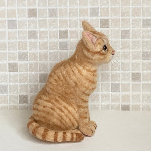羊毛フェルト 猫 サンプルページ 茶トラ キジトラ クリーム色 ペットロス 羊毛フェルト 猫 サンプルページ 茶トラ キジトラ クリーム色