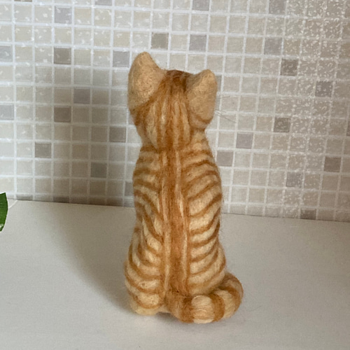 楽天市場】猫の置物 茶トラ猫 子猫 N13643 キャット