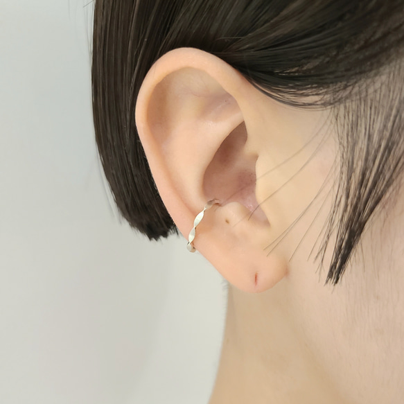 Oval connect Slim Earcuff / SV925 ≪送料無料≫ KY-048C 7枚目の画像