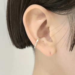 Oval connect Slim Earcuff / SV925 ≪送料無料≫ KY-048C 2枚目の画像