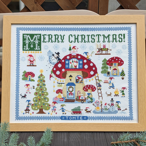 クロスステッチキット【トムテのクリスマス】Tomte's Christmas キット