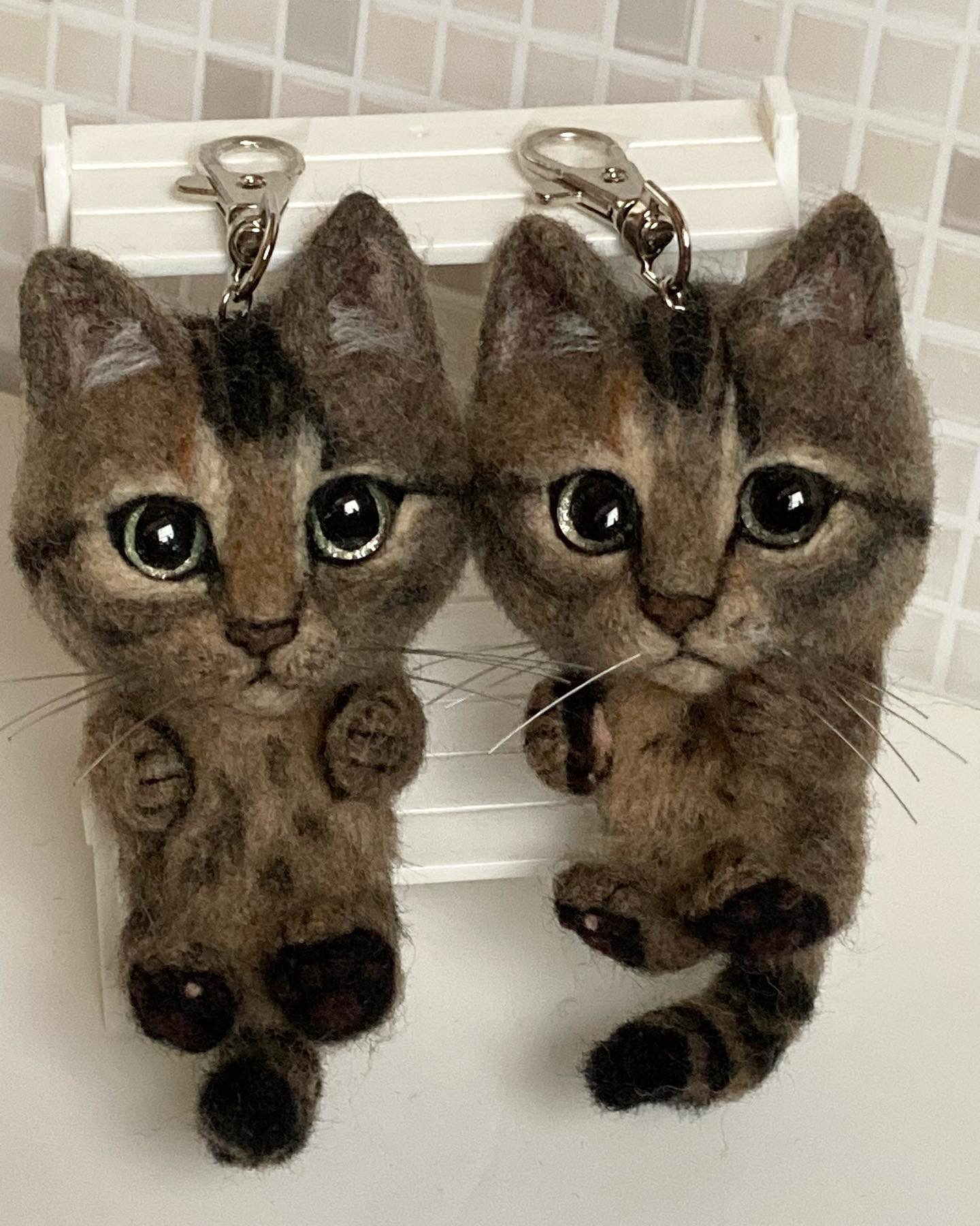 サンプルページ オーダー サビ猫 羊毛フェルト 猫 Ｌサイズ