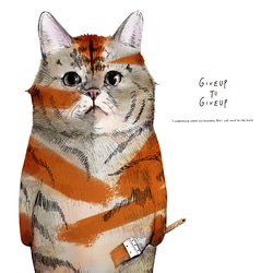 ハイクオリティー ロングTシャツ「トラになりたいネコ」/送料無料 2枚目の画像