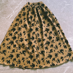A字傘スカート*通勤スカート/ドレス*レデイース　ハイウエスト 3枚目の画像