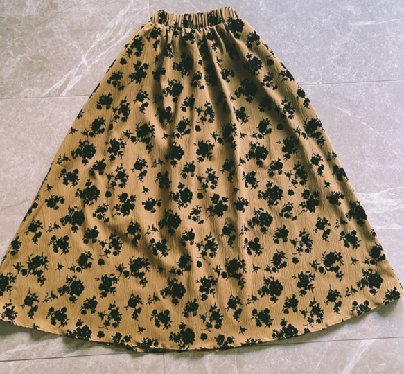 A字傘スカート*通勤スカート/ドレス*レデイース　ハイウエスト 3枚目の画像