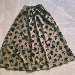 A字傘スカート*通勤スカート/ドレス*レデイース　ハイウエスト 5枚目の画像