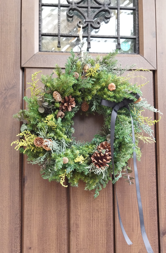 254.クリスマスリース　ナチュラル　フラワーリース 254.クリスマスリース ナチュラル フラワーリース 【公式通販】