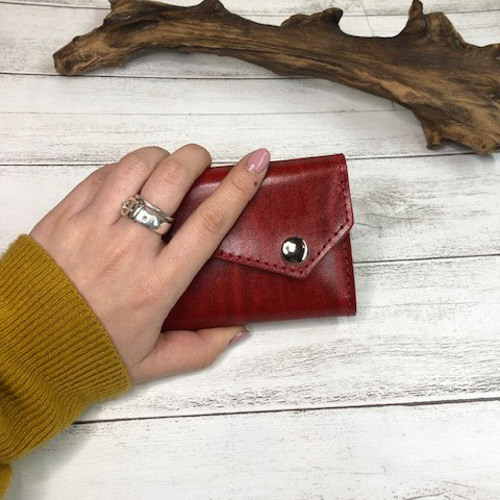 【たか】コンパクトウォレット　ミニ財布　ルガトショルダー ルガトショルダーのミニ財布 | LeatherCraft KISM