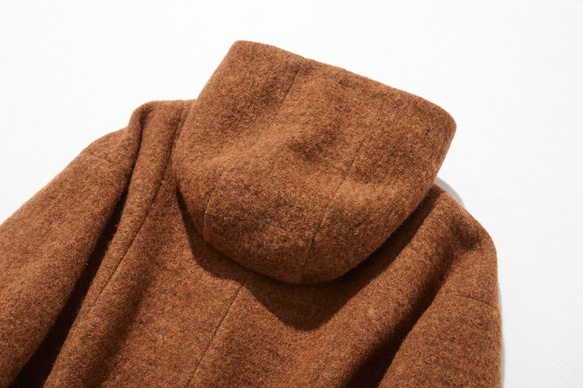 華やかな色で軽やかに 　ふんわり暖かいウールコート　ロングコート221003-1 14枚目の画像
