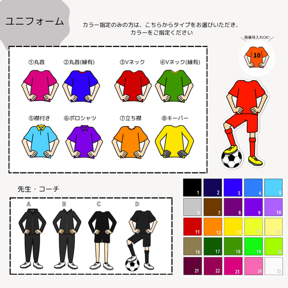 寄せ書き 色紙 メッセージシール サッカー 4枚目の画像