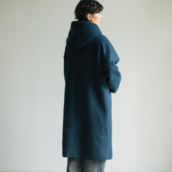 豔色輕盈蓬鬆保暖羊毛大衣長大衣221003-2 第6張的照片