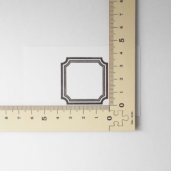0227★ 凹角方框印章40×40 第2張的照片