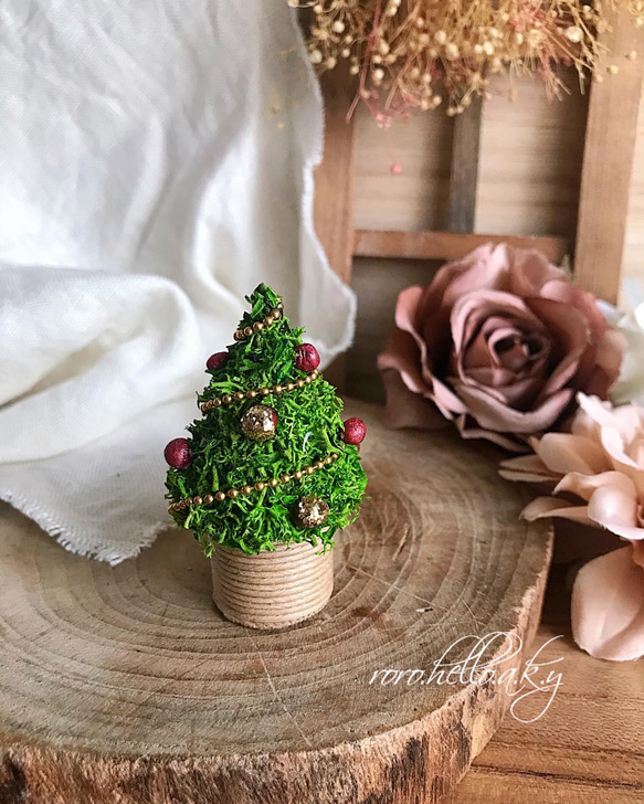 ミニチュアクリスマスツリー　クリスマス雑貨置物 ミニツリー】ミニチュア雑貨 クリスマス雑貨 その他インテリア雑貨